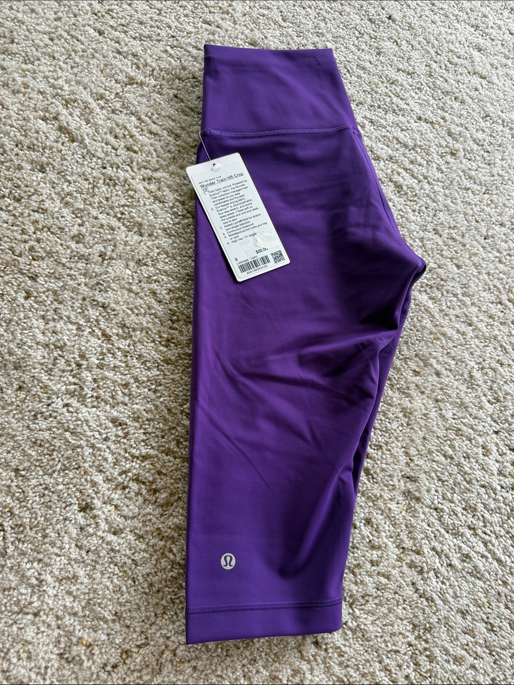lululemon athletica Womens Deep Purple Cropped Leggings